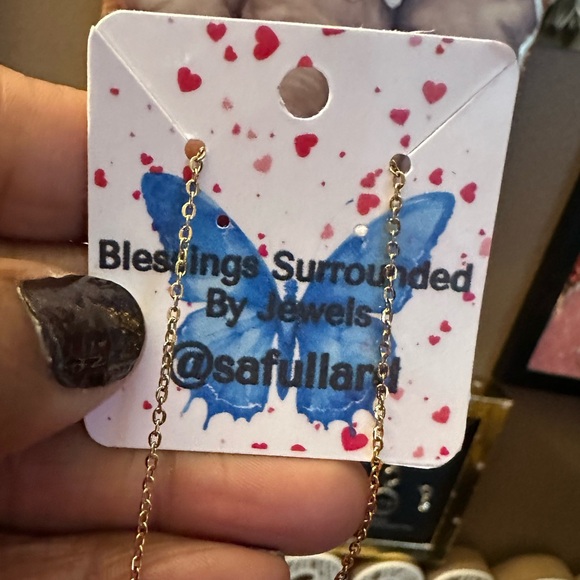 NEW LV White Enamel Heart Gold Plated Charm on Stainless Steel Chain - Picture 7 of 8